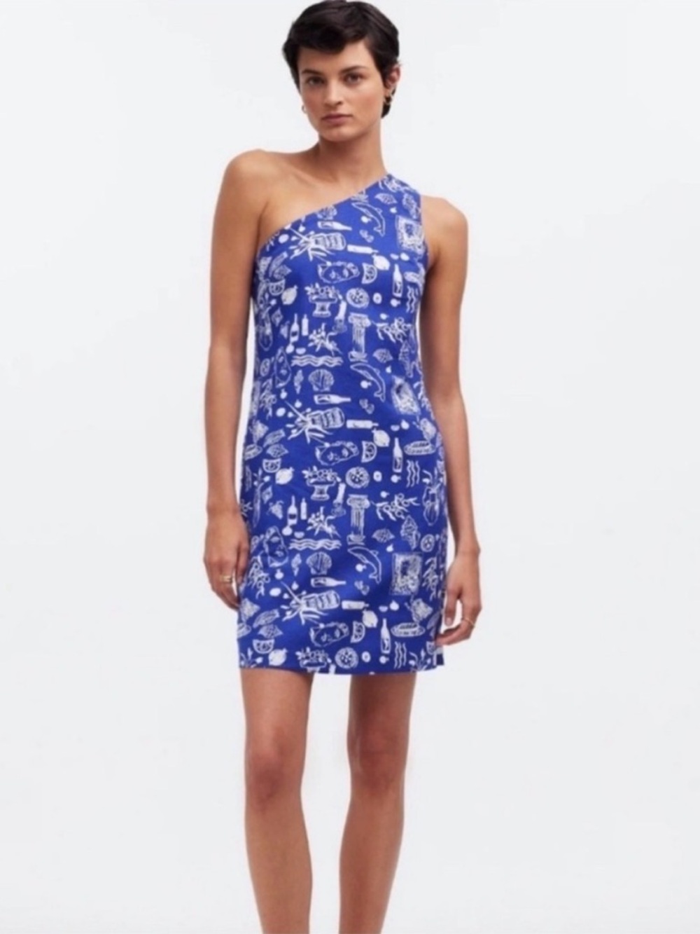 NWT One-Shoulder Madewell x Lisa Says Gah! Dress